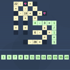 An easy level in Math Cross unblocked