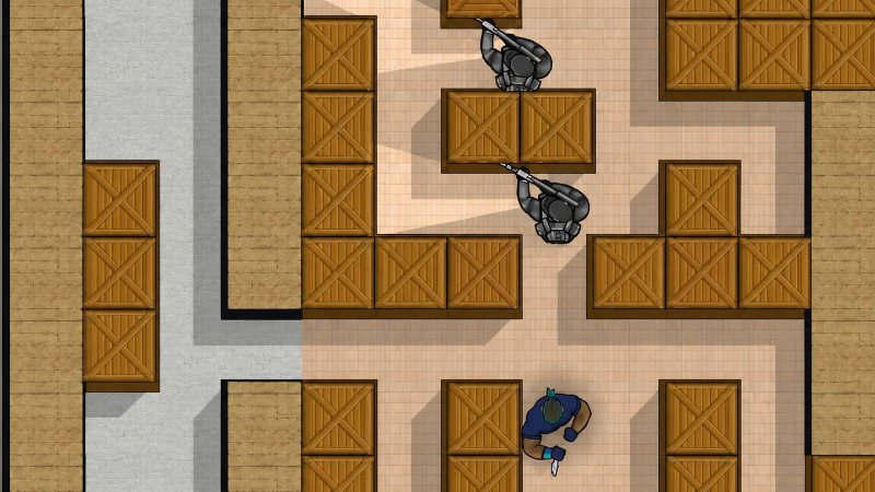 The game's top-down perspective makes it easier for players to observe the overall scene.